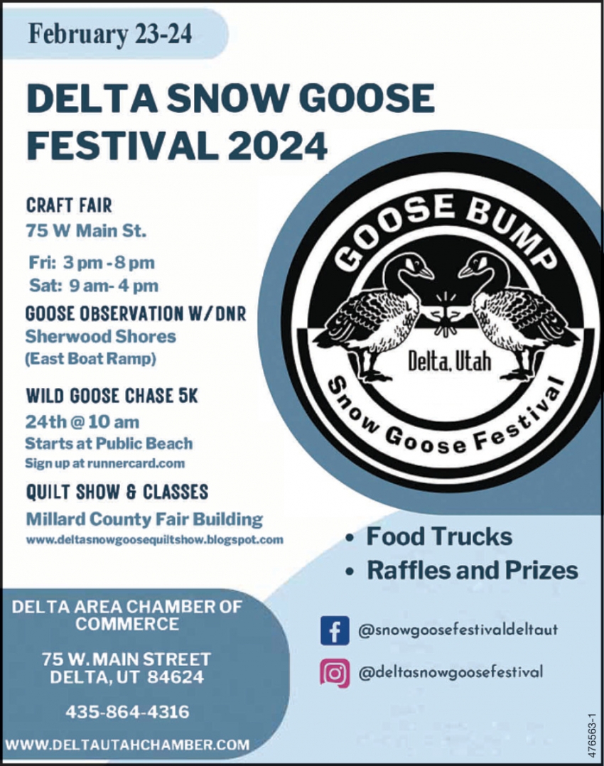 Delta Snow Goose Festival 2024, Snow Goose Festival, Delta, UT