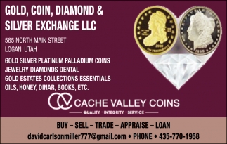 Buy Sell Trade Appraise Loan Cache Valley Coins Logan UT