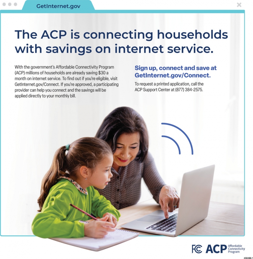 The ACP Is Connecting Households With Savings On Internet Service